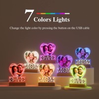 Dad Gifts Personalized With Picture Custom Night Light With Photo Text Fathers Day Gifts From Daughter Son Wife Gifts For Da