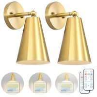 Haultop Battery Operated Wall Sconce Remote Control Battery Operated Wall Lights Wireless Wall Sconces Set Of Two Battery Oper