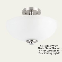 Frosted Glass Ceiling Light Cover Replacement For Ceiling Mounted Fixture Or Ceiling Fan Replacement Globes 1157 Dia X 358