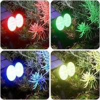 K Kasonic Kasonic Solar Spot Lights Outdoor Color Changing Waterproof Led Solar Landscape Spotlights Wall Ground Lights Dark