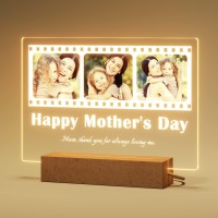 Mothers Day Gifts From Daughter Personalzied Night Light With Photos Text Custom Gifts For Mom From Son Husband Mom Gifts Fr