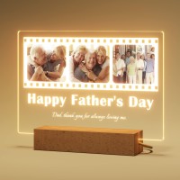 Fathers Day Gifts From Daughter Personalized Night Light With Photo Text Gifts For Dad From Son Dad Gifts From Wife For Fat