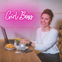 Girl Boss Neon Sign Pink Usb Led Light Up Signs For Girls Bedroom Home Wall Sign Decor Female Office Dest Wall Art Sign Christm