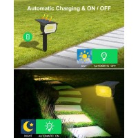 Lotmos Solar Spot Lights Outdoor 6Pack72 Led3 Modes 2In1 Solar Landscape Spotlights Auto Onoff Ip67 Waterproof Solar Po