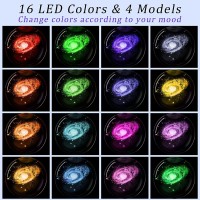 Large 3D Galaxy Crystal Ball Night Light Planet Crystal Ball Lamp For Kids With Wooden Led Base Crystal Lamp 16 Color Changing