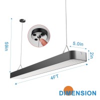 Lightdot 4Ft Led Flush Mount Light Fixture, 5