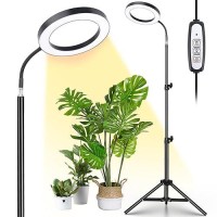 Lordem Grow Light For Indoor Plants Full Spectrum Plant Light With Auto Timer For 4812H 72 Leds Growth Lamp With 4 Dimmable