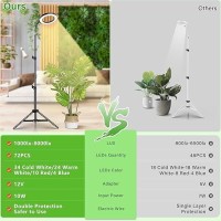 Lordem Grow Light For Indoor Plants Full Spectrum Plant Light With Auto Timer For 4812H 72 Leds Growth Lamp With 4 Dimmable