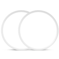 Ibestwin Flush Mount Ceiling Light, 2 Pack 24W 11.7 Inch 5000K Daylight 0.94 Inch Ultra-Thin Round Led Ceiling Light For Bedroom, Kitchen, Dining Room, Laundry Room(White, 2 Pack)