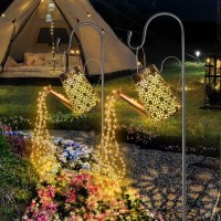 Solar Watering Can With Lights, Solar Lights Outdoor Waterproof, Solar Landscape Lights, Solar Garden Lights, With String Light For Outdoor Garden Patio Yard Pathway Walkway Party Decortive (2 Pack)