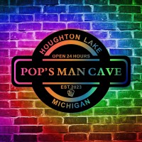 Personalized Colorful Man Cave Neon Sign, Custom Man Cave Sign Led, Man Cave Light Up Sign