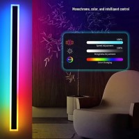 Aidenkid Long Strip Wall Light, Outdoor Long Led Porch Lights, Rgb Acrylic Wall Lamp, Waterproof Ip67 Wall Light Fixture For Porch, Living Room, Patio - Rgbcw (Rgbcw, 47.3Inch)