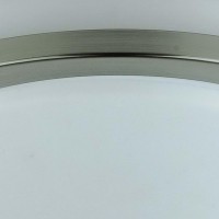 10 Inch Modern Ceiling Lamp With Frosted Acrylic Plate, Steel Trim, White