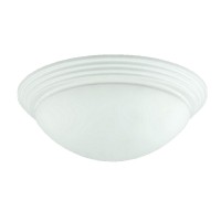 Jesse 12 Inch Modern Ceiling Lamp With White Glass Dome Shade, White Trim