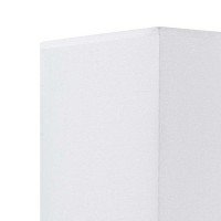 12 Inch Modern Wall Lamp With Fabric Shade, On Off Rocker Switch, White