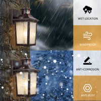 Oil Rubbed Bronze Motion Sensor Outdoor Lights Dusk To Dawn Outdoor Lighting Brown Exterior Garage Light Fixture Waterproof