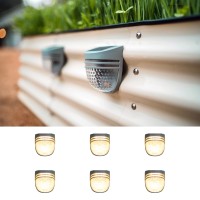 Vego Garden Solar Garden Lights With Auto Sensors Magnetize Securely To Beds Ipx4 Waterproof Outdoor Led Light For Patio Yard