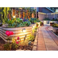 Vego Garden Solar Garden Lights With Auto Sensors Magnetize Securely To Beds Ipx4 Waterproof Outdoor Led Light For Patio Yard