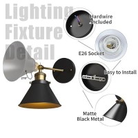 Lumiman Black Battery Operated Wall Sconce Industrial Wireless Wall Sconce Set Of 2 With 270Rotate Head Timer Dimmable Rgb Ba