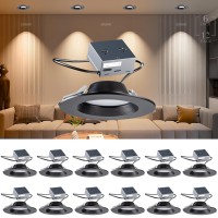 Lightdot Downlight Downlight With Baffle Trim Led Downlight 6 Inch Recessed Lighting 3000K4000K5000K Led Recessed Light Dimm