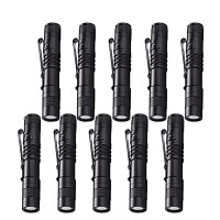 Pen Light Flashlight 10 Pcs, Led Pocket Small Flashlight Torch With Clip, Mini Penlight Handheld Insepction Flashlight For Oudoor Camping Emergency