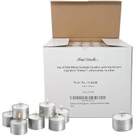 Tea Light Candles In Metal Cups 8 Hours Clean Long Burning White Unscented Tea Candles 250 Candles Votive Candles Bulk Fo