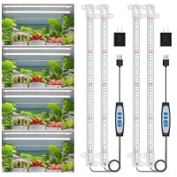 Wiaxulay Led Plant Grow Light Strips 6000K Full Spectrum Grow Lights For Indoor Plants Sunlike Growing Lamp With 61216H Time