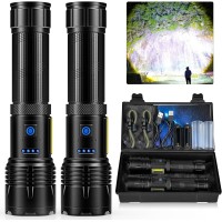 Alstu Rechargeable Flashlights High Lumens 990 000 Lumens Bright Led Flashlight With 7 Modes Powerful Flash Light For Home Cam