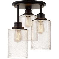 Eietonte 6 Pack Clear Seeded Glass Lamp Shades 59In Height 39In Diameter 17In Fitter Cylinder Bubble Glass Shade Covers