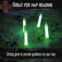 Emergency 10 Ultra Bright Green Glow Sticks Individual Packed With Lanyard For Camping Survival Glow Lights For Blackouts