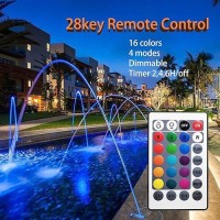 Colored Pond Lights With Timer Rgb Fountain Lights Ip68 Waterproof Pond Light Dimmable Outdoor Landscape Lights For Fish Tank