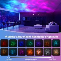 Ocean Wave Ceiling Projector,Rgb Colors Changing Show Aurora Glow Lamp With Remote,Underwater Effect Led Night Light, Northern Lights,Led Lights For Bedroom/Room Decor/Graduation Gifts(Big)