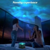 Ocean Wave Ceiling Projector,Rgb Colors Changing Show Aurora Glow Lamp With Remote,Underwater Effect Led Night Light, Northern Lights,Led Lights For Bedroom/Room Decor/Graduation Gifts(Big)