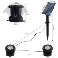 Tsun Solar Pond Light Led Underwater Light Color Changing Pond Light Submersible Fountain Light Solar Ip68 Waterproof Fish Tank