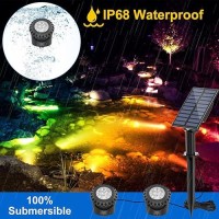 Tsun Solar Pond Light Led Underwater Light Color Changing Pond Light Submersible Fountain Light Solar Ip68 Waterproof Fish Tank