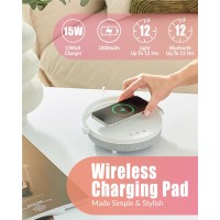 Belmak Bedside Lamp With Wireless Charger Phone Charging Lamps For Bedroom Speaker Lamp Bluetooth Wireless 6 In 1 Touch Bedsi