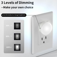 Night Light Plug Into Wall Dimmable Led Mini Nightlights For Kids Auto Dusk To Dawn Sensor Automatic On And Off Night Lamp Fo