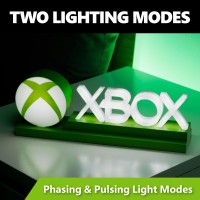 Paladone Green Xbox Icons Light Dynamic Phasing And Pulsing Light Modes Officially Licensed Gaming Setup Accessories 118