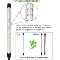 Lpmzmbl 2 Heads Full Spectrum Plant Grow Lights For Indoor Plants With 10 Feet Cables 10 Dimmable Levels And 3912H Timerpack