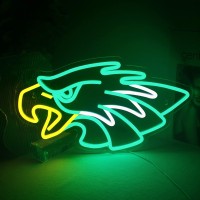 Ineonlife Eagle Neon Sign Green Led Signs For Wall Decor Animal Preppy Lights Room Decor Birthday Party Gifts Decoration Aesthetic