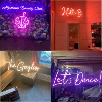 Custom Neon Signs For Wall Decor Customneon Personalized Neon Signs Customizable For Wedding Birthday Prom Party Custom Neon L