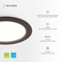 Asd Led Recessed Lighting 6 Inch 2700K3000K3500K4000K5000K 15W 60W Eqv Ultra Thin Dimmable Ceiling Lights With J Box C