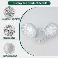 Tanlux Emergency Remote Head Lighting 1 Pack Double Head Emergency Light Ul Listed Multi Voltage 6V To 24 Volt Input 2 By 3