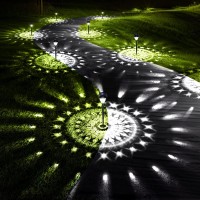 Ornesign Ultra Bright Solar Outdoor Lights Decorative 10 Pack, 100% Faster Charge Solar Pathway Garden Lights Up To 12H Auto On/Off, Solar Lights Outdoor Waterproof For Walkway Yard Lawn