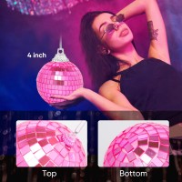 32 Pack Mini Disco Balls Decorations Different Sizes Mirror Ball With Hanging String Small Disco Ball Ornament For Disco Theme P