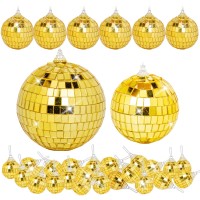 32 Pack Mini Disco Balls Decorations Different Sizes Mirror Ball With Hanging String Small Disco Ball Ornament For Disco Theme P