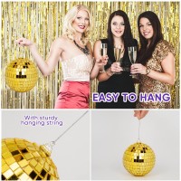 32 Pack Mini Disco Balls Decorations Different Sizes Mirror Ball With Hanging String Small Disco Ball Ornament For Disco Theme P