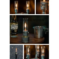 Campingmoon Camping Gas Lantern Gas Candle With Empty Tank Wooden Lantern Case T1D15 Gas Lantern T1D15