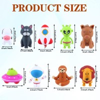 9 Pieces Nurse Flashlight Pediatric Nurse Flashlight Keychain Animal Flashlight Puppy Keychain Lion Cow Sloth Cat Astronaut Ro