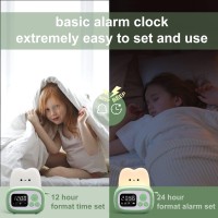 Qanyi Small Timer Clock Toaster Lamp Cute Night Light With Time Management Tool And Table Clock Alarm Digital Timer For Kids A